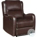 Durant Brown Faux Leather Recliner