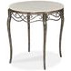 Maeve Cream and Gray Round Side Table