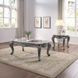 Ariadne Gray and Platinum Marble Top Occassional Table Set