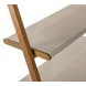Emory Brown and Cream Leather Book Shelf