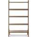 Emory Brown and Cream Leather Book Shelf