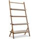 Emory Brown and Cream Leather Book Shelf