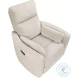 Traverse Beige Swivel Recliner