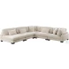 Traverse Beige 5 Piece Modular Sectional