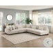 Traverse Beige 5 Piece Modular Sectional