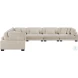 Traverse Beige 6 Piece L Shape Modular Sectional
