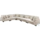 Traverse Beige 6 Piece L Shape Modular Sectional
