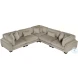 Traverse Taupe 5 Piece L Shape Modular Sectional