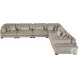 Traverse Taupe 6 Piece L Shape Modular Sectional