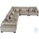 Traverse Taupe 6 Piece L Shape Modular Sectional