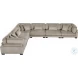 Traverse Taupe 6 Piece L Shape Modular Sectional