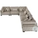 Traverse Taupe 6 Piece L Shape Modular Sectional