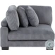 Traverse Gray 5 Piece Corduroy Modular Sectional