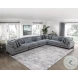 Traverse Gray 6 Piece L Shape Modular Sectional