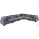 Traverse Gray 6 Piece L Shape Modular Sectional