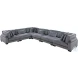 Traverse Gray 6 Piece L Shape Modular Sectional