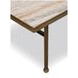 Axel Beige and Brown Rectangular Cocktail Table