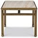Axel Beige and Brown Rectangular Cocktail Table