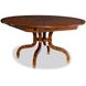 Sparrow Brown 72" Extendable Round Dining Table