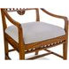 Dahlia Gray Upholstered Arm Chair