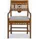 Dahlia Gray Upholstered Arm Chair