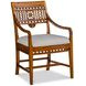Dahlia Gray Upholstered Arm Chair