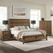 Forge Weathered Chestnut King Panel Bed