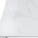 Alexa Outdoor Dining White Outdoor 87" Rectangular Stone Top Dining Table