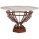 Venetian Cream and Brown 50" Round Center Dining Table