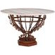 Venetian Cream and Brown 50" Round Center Dining Table