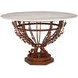 Venetian Cream and Brown 50" Round Center Dining Table