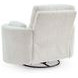 Raemondi Silver Swivel Glider Rocker Power Recliner with USB Charging and Pillows