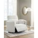 Raemondi Silver Swivel Glider Rocker Power Recliner with USB Charging and Pillows