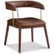 Nina Brown Leather Upholstered Dining Chair