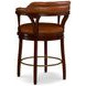 Aubrey Brown Leather Counter Height Stool