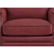 Camden Cranberry Leather Upholstered Accent Chair with Nailhead Trim