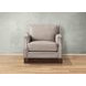 Camden Stone Leather Upholstered Accent Chair with Nailhead Trim