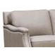 Camden Stone Leather Upholstered Accent Chair with Nailhead Trim
