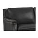 Camden Black Leather Upholstered Accent Chair with Nailhead Trim