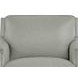 Camden Silver Leather Upholstered Accent Chair with Nailhead Trim