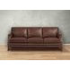 Camden Pecan Leather Living Room Set