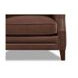Camden Pecan Leather 87" Sofa with Nailhead Trim