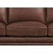 Camden Pecan Leather 87" Sofa with Nailhead Trim