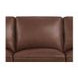 Camden Pecan Leather 87" Sofa with Nailhead Trim