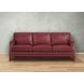 Camden Cranberry Leather Living Room Set