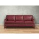 Camden Cranberry Leather Living Room Set
