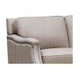 Camden Stone Leather 87" Sofa with Nailhead Trim