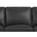Camden Black Leather 87" Sofa with Nailhead Trim