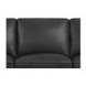 Camden Black Leather 87" Sofa with Nailhead Trim