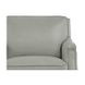 Camden Silver Leather 87" Sofa with Nailhead Trim
